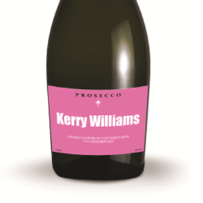 Buy Personalised Prosecco - Pink Label
